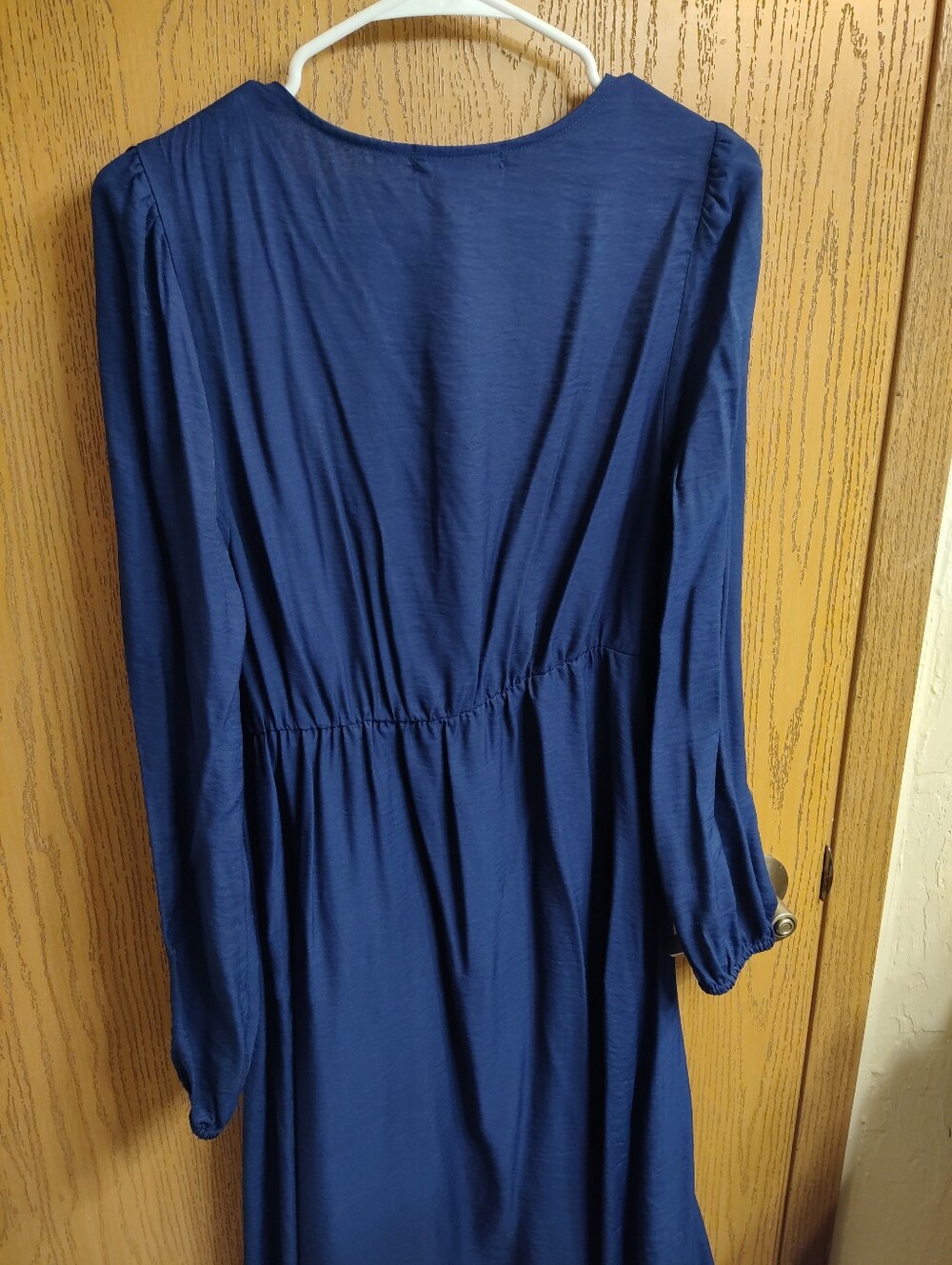89th+Madison Navy Long-Sleeve V-Neck Dress - Picture 4 of 4